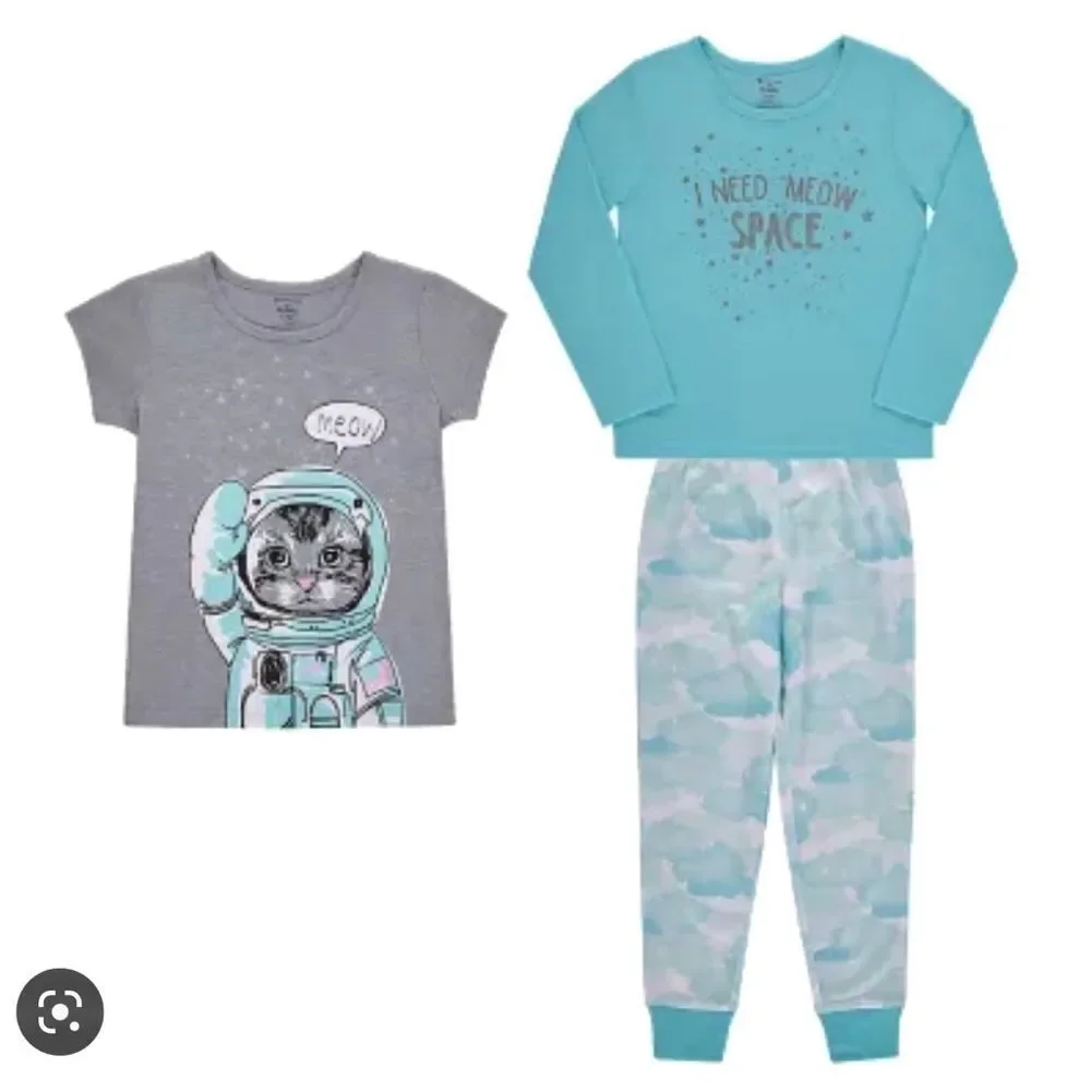Member’s Mark kid’s pj set 1 long sleeve top, 1 Tee pants‎ size 7/8